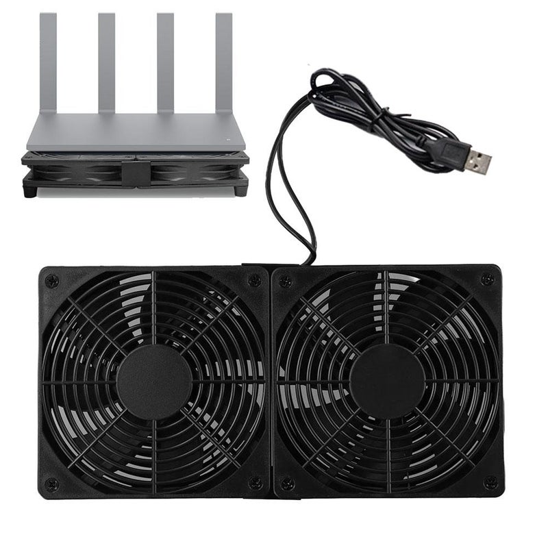 USB Fans for Cooling,Ultra-Quiet Router Cooling Base,Fan Cooler, Used for Cooling and Reducing the Temperature of Computers, Routers, Laptop and Electrical Appliances - Image 3